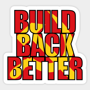 Build Back Better - Hammer and Sickle Sticker